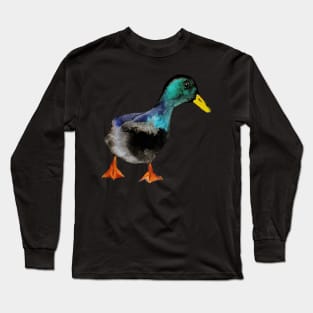 Watercolor duck Long Sleeve T-Shirt